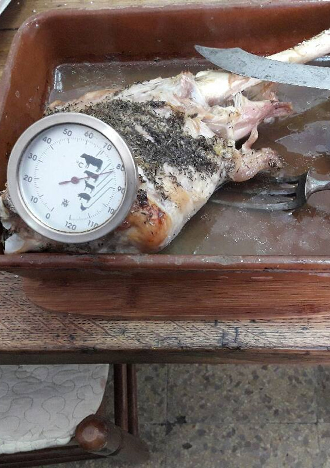 Una foto de Pierna de cordero al horno