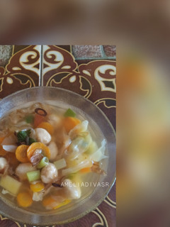 Foto resep Sayur sop with baso ayam