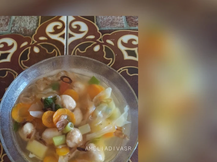 Cara Gampang Membuat Resep Sayur sop with baso ayam yang Lezat Sekali Anti Ribet, Sempurna