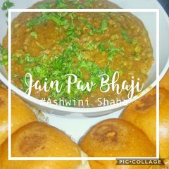 Jain pav bhaji A picture of Jain pav bhaji.