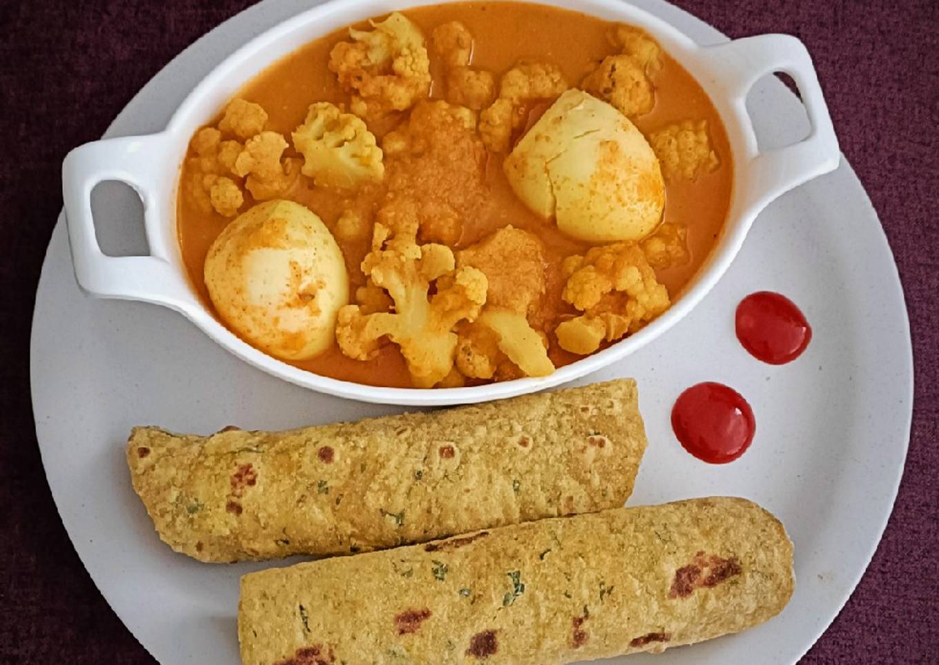 Egg and Cauliflower Korma