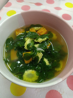 Foto resep Sayur Daun Kelor, Labu, Baby Corn