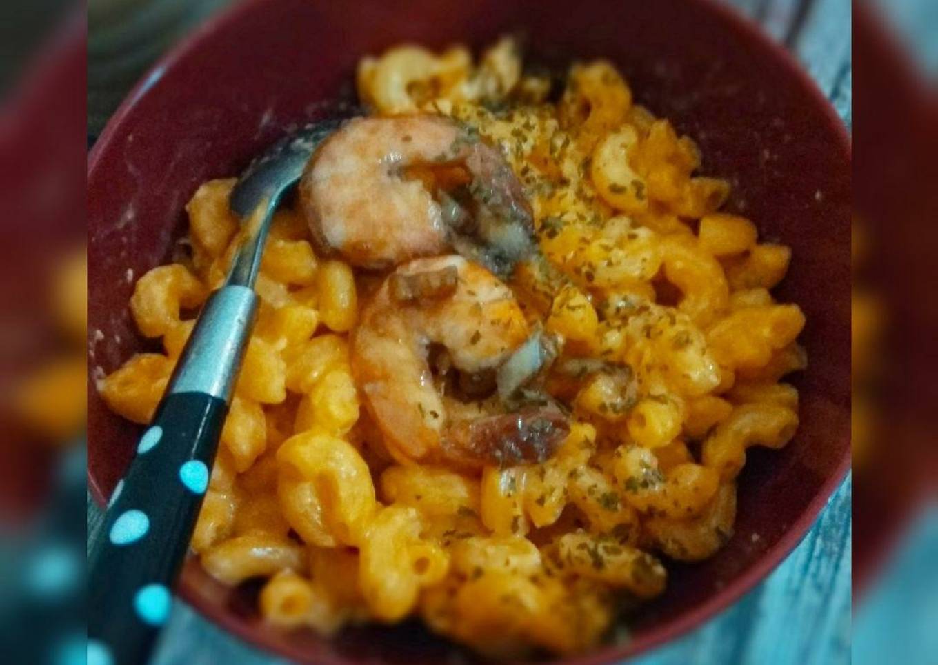 Mac n Cheese Topping Udang