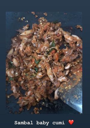 Foto resep Sambal baby cumi porsi kecil