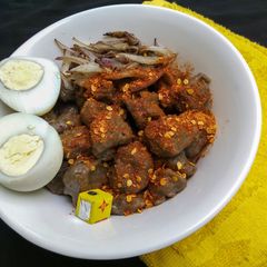 A picture of Danwake(Beans Dumplings).