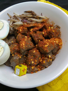 A picture of Danwake(Beans Dumplings).