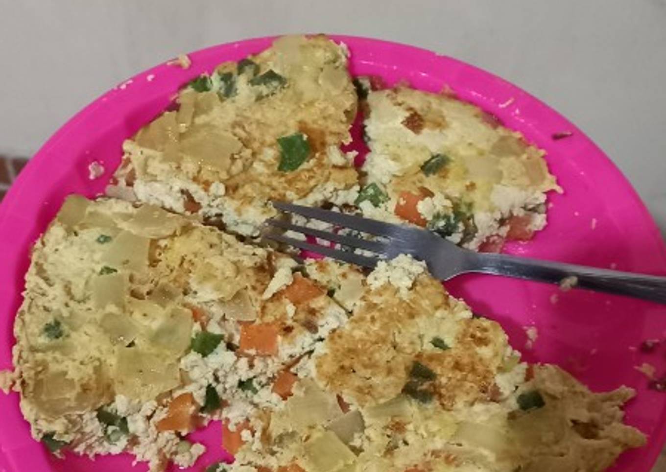Orak arik tahu telur sayuran ceria