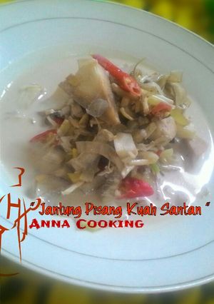 Foto resep Jantung Pisang Kuah Santan