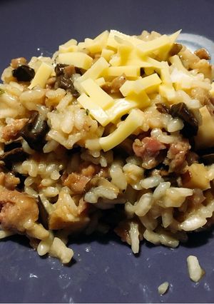 Foto di Risotto salsiccia e funghi