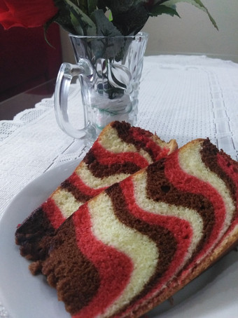 Cara Bikin Bolu zebra putih telur Ekonomis Untuk Jualan