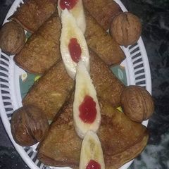 A picture of Leftover Banana Custard Pancakes.