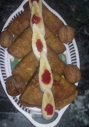 A picture of Leftover Banana Custard Pancakes.