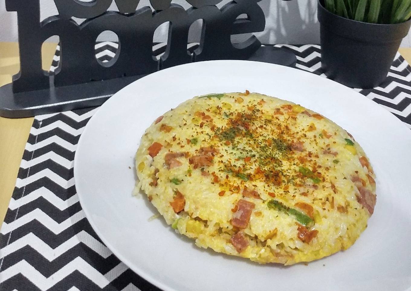 Pizza Nasi Teflon (Bahan Simple)