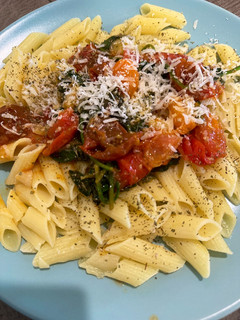 Una foto de Pasta con salsa de tomates frescos