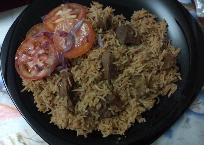 Steps to Prepare Homemade Beef pilau #Authormarathon#