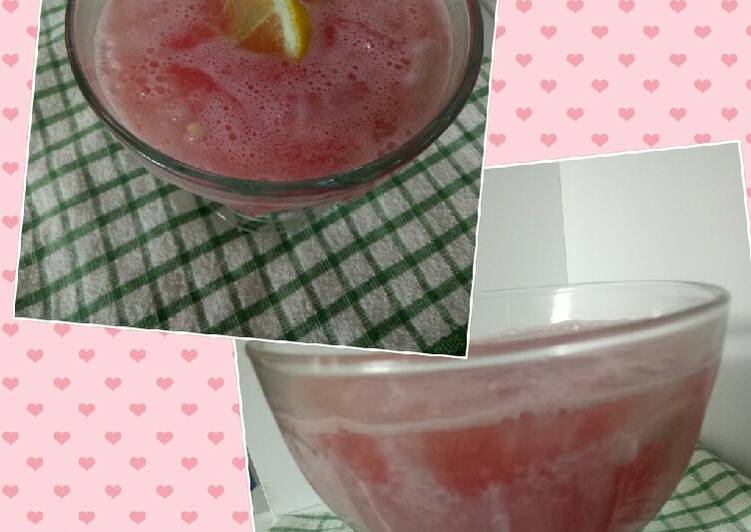 Langkah Mudah untuk Membuat Juice semangka lemon Anti Gagal