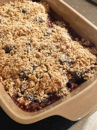 Recipe Apple &amp; Black Cherry Crumble which So Delicious