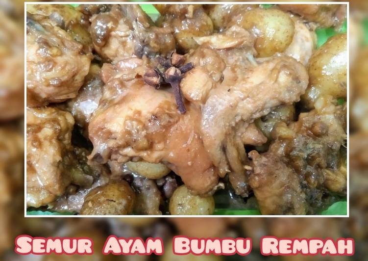 Resep @ENAK Semur ayam bumbu rempah resep masakan rumahan yummy app