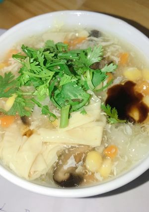 Hình của món Súp bắp nấm.