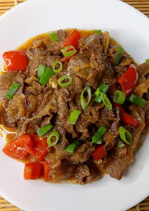 Foto resep Sliced Beef Teriyaki simple