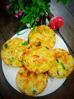 Foto resep Noodle Cheese Omelet