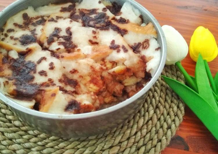 Bumbu Steamed Banana Bread Pudding | Langkah Membuat Steamed Banana Bread Pudding Yang Enak Banget