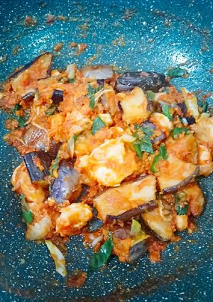Foto resep Terong udang balado