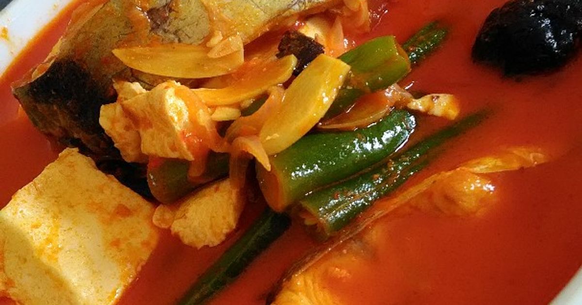 Asam Padeh Tahu Patin Buncis (Masakan Padang)