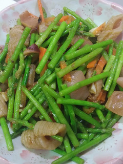 沙茶魷魚炒蘆筍 的食譜成品照片