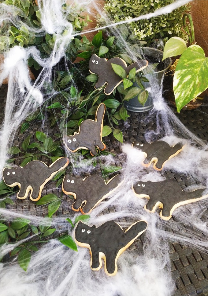 Una foto de Galletitas Halloween: gatitos negros de la mala suerte