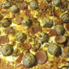A picture of Meaty Pizza Batch 50.
