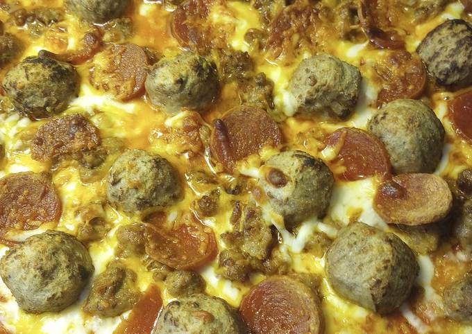 Recipe of Any-night-of-the-week Meaty Pizza Batch 50