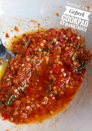 Foto resep Sambal Ayam Geprek