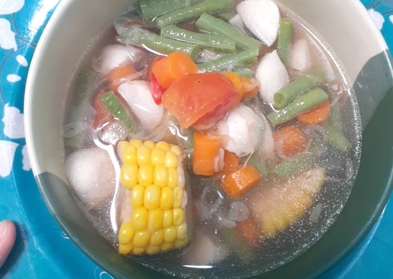 Sayur Bening (Baso ikan)