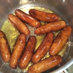 A picture of Fried smokies.