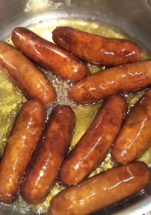 A picture of Fried smokies.