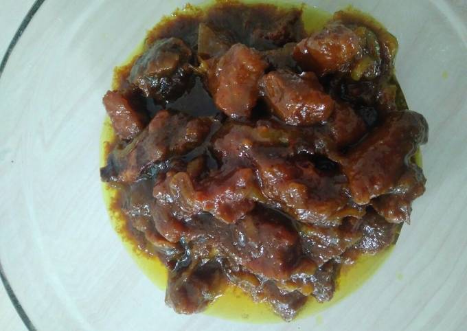 Rendang daging kambing #festivalResepAsia#indonesia#kambing