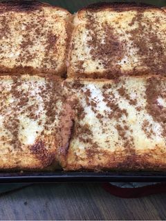 A picture of Overnight French toast bake.