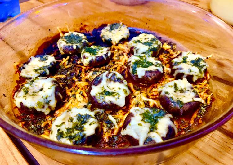 Simple Parmesan Portobellos