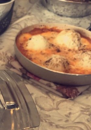 صورة لوصفة بيض بالطماطم 😭😋