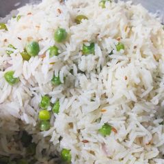 A picture of Easy and delicious matar pulao/ Peas rice !.