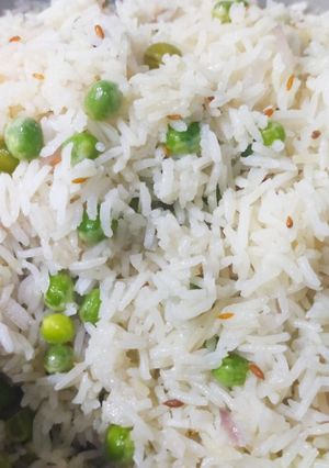 A picture of Easy and delicious matar pulao/ Peas rice !.