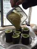 Chupitos de guacamole y tequila