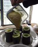 Chupitos de guacamole y tequila