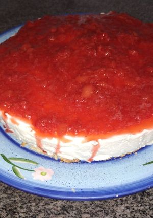 Una foto de Cheesecake sin azúcar