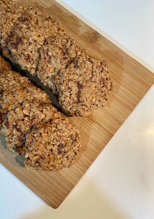 Una foto de Galletas de avena y chips de chocolate 🍪