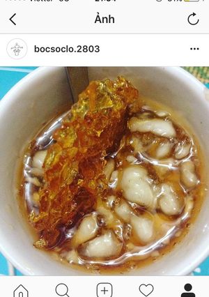 Hình của món Caramen sắn dây.