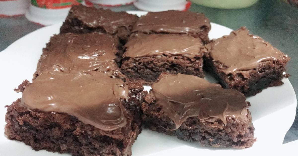 102 resep  brownis panggang  nutela enak dan sederhana Cookpad