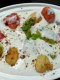 Colourful angoori raita