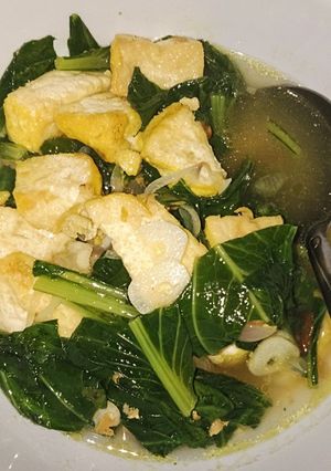 Foto resep Sayur Bening Sawi Hijau + Tahu